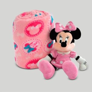 Set Cobija + Peluche Minnie
