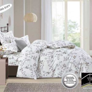 Sábana Estampada Supersoft Nude Check✨Nueva Colección