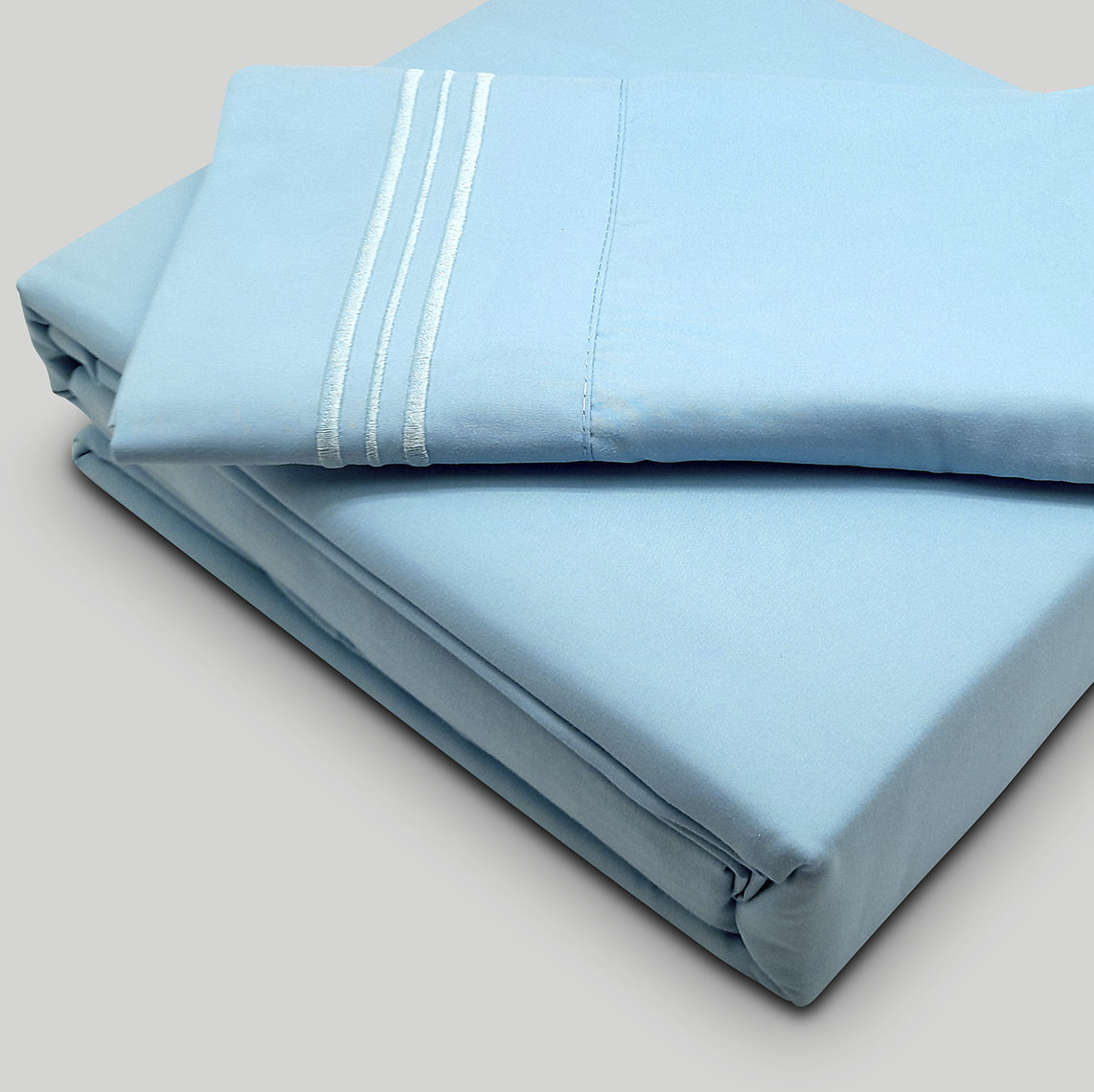 Sábana Natural Azul Claro