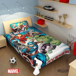 Cubrelecho Niño Avengers