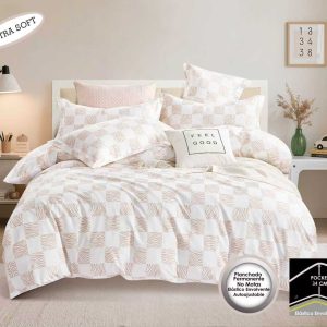 Duvet Estampado✨Soft Nude Grid Nueva Colección